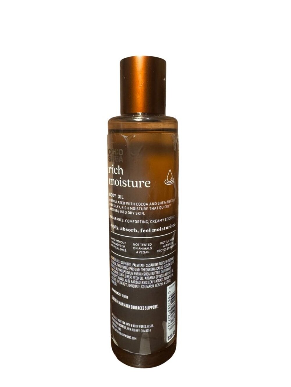 NEW BATH & BODY WORKS Coco Shea Rich Moisture Body Oil with Cocoa + Shea Butter - Picture 2 of 2